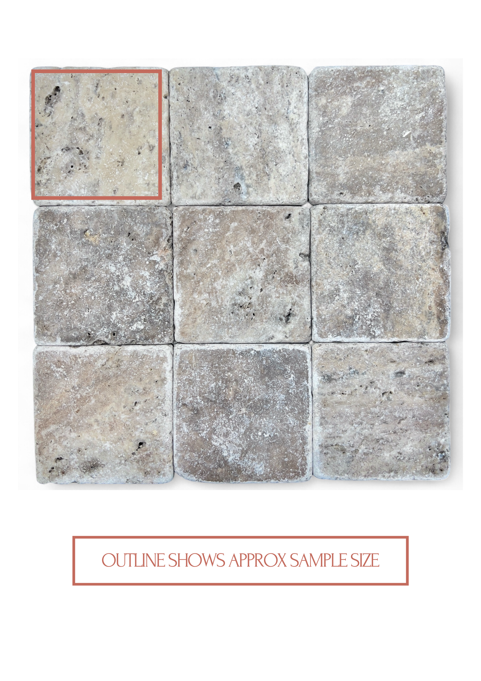 Silver / Tumbled / 100x100
