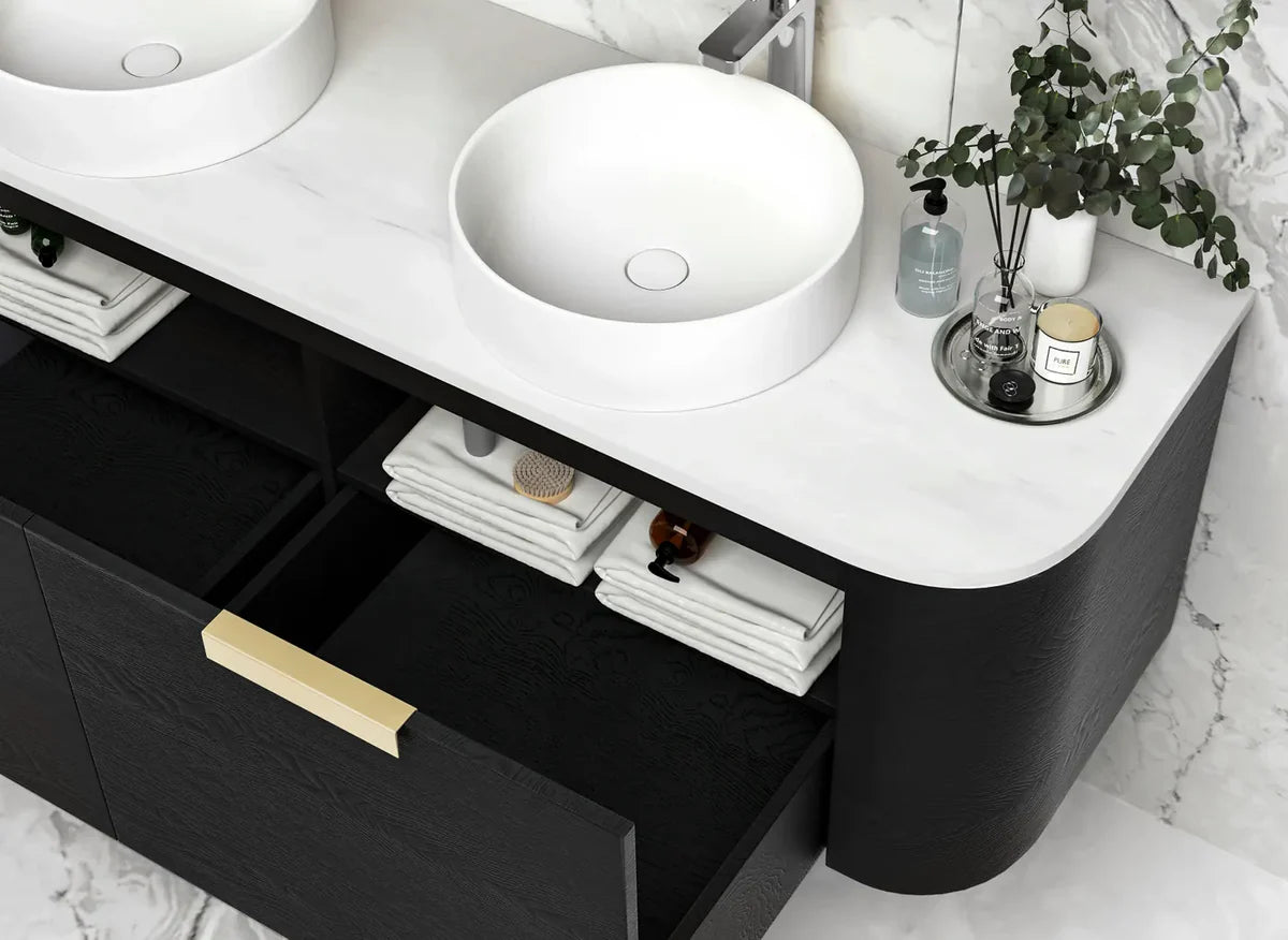 1500mm / Cabinet Only / Brushed Gold