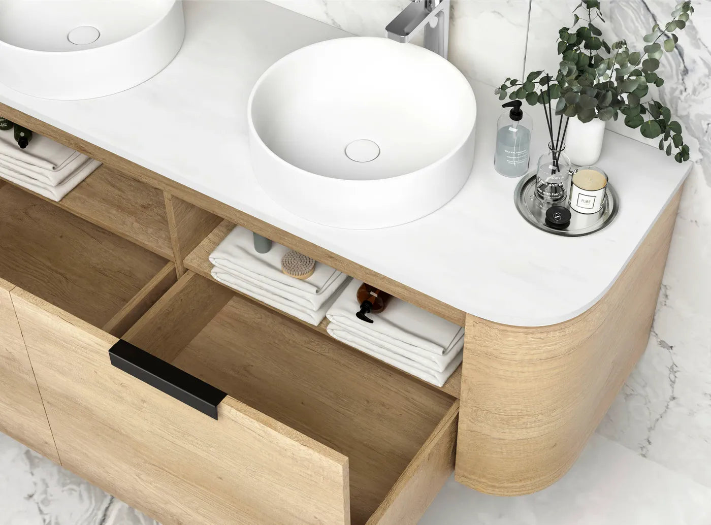 1500mm / Cabinet Only / Brushed Gold