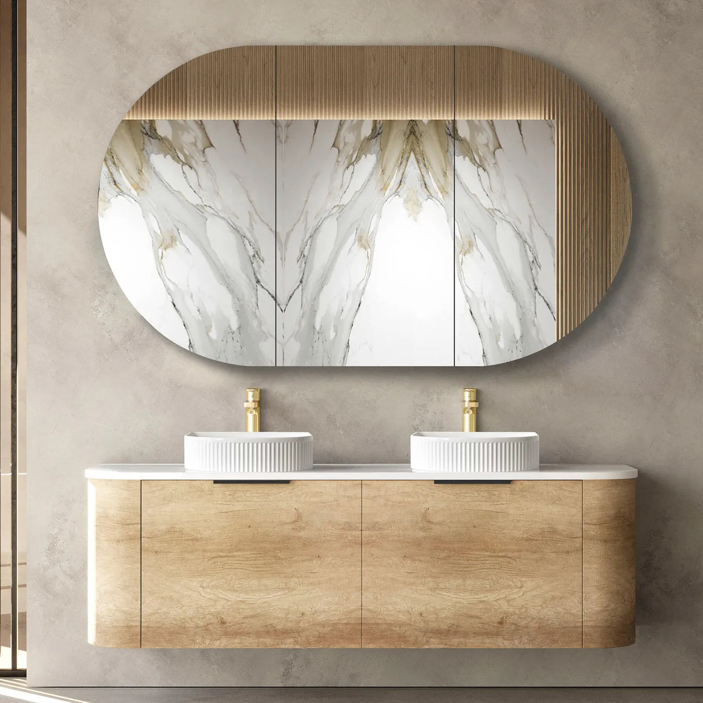 1500mm / Cabinet Only / Brushed Gold