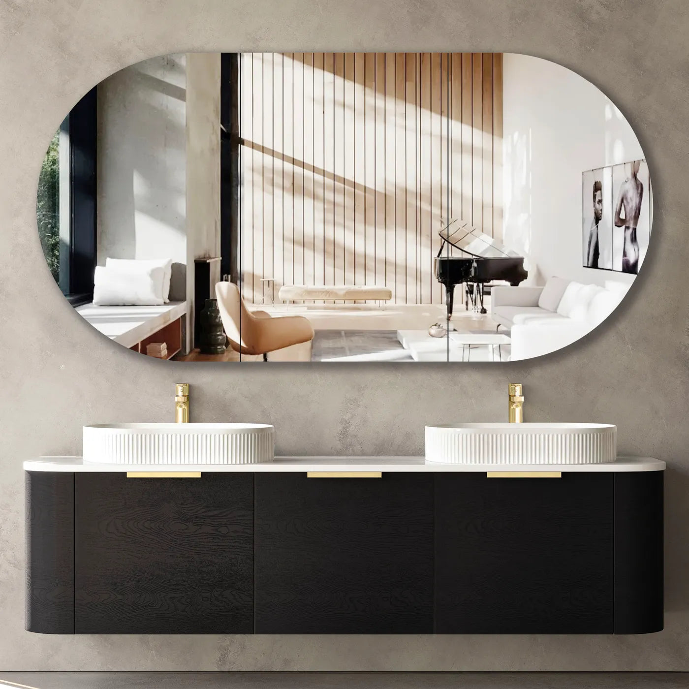 1800mm / Cabinet Only / Brushed Gold