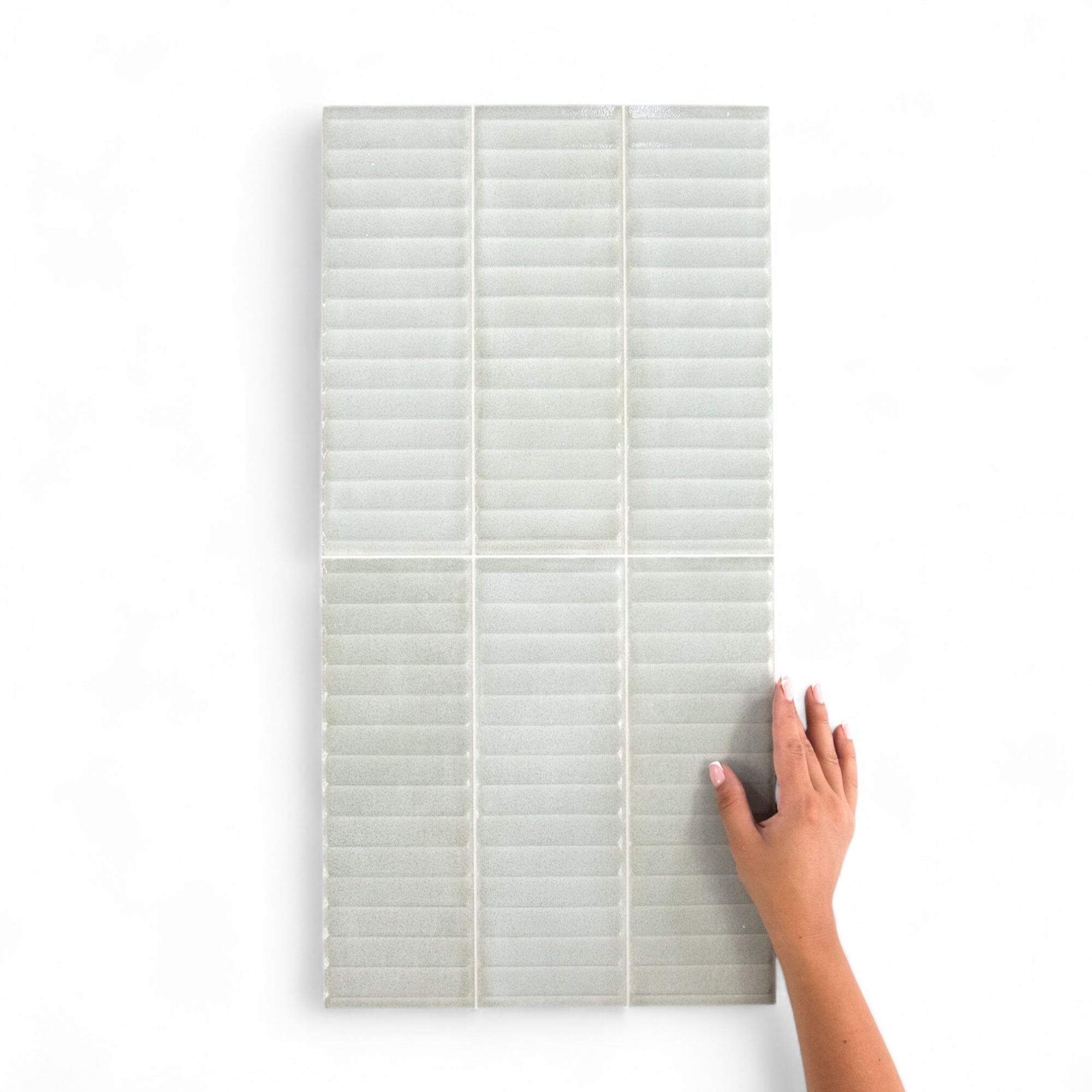 Vert / Gloss Ribbed / 300X600