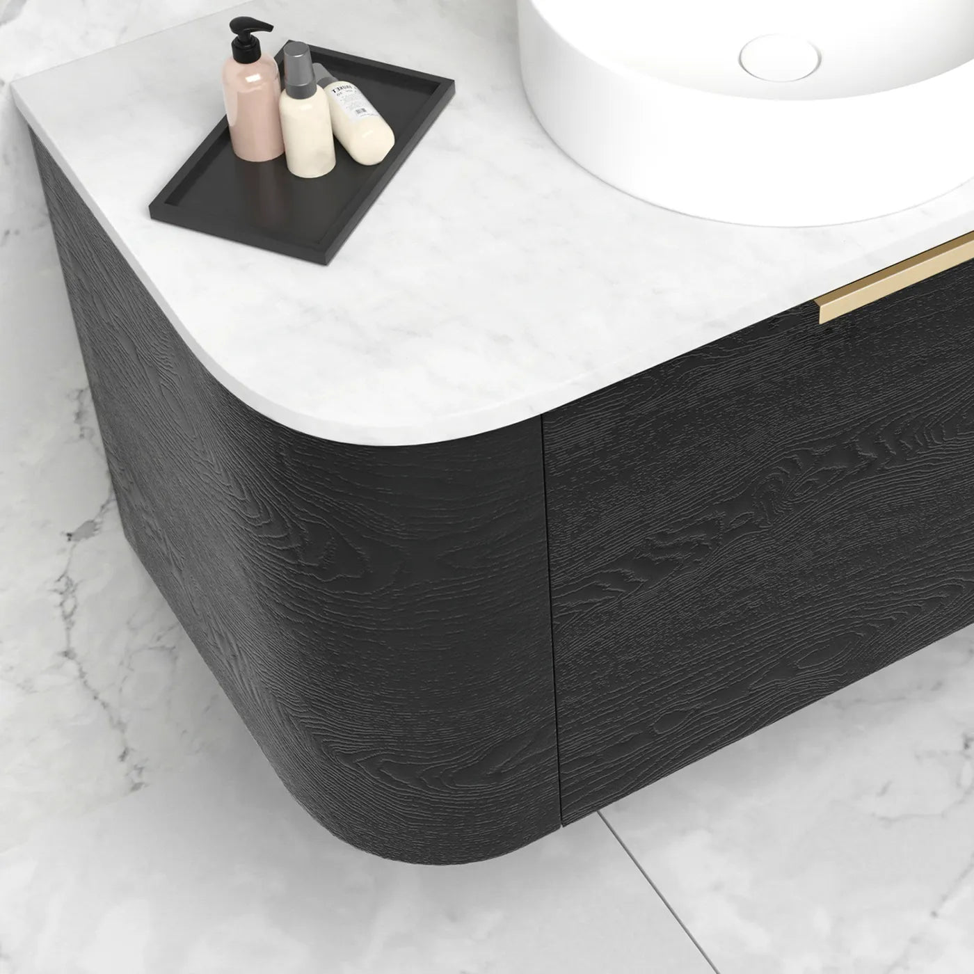 900mm / Cabinet Only / Brushed Gold