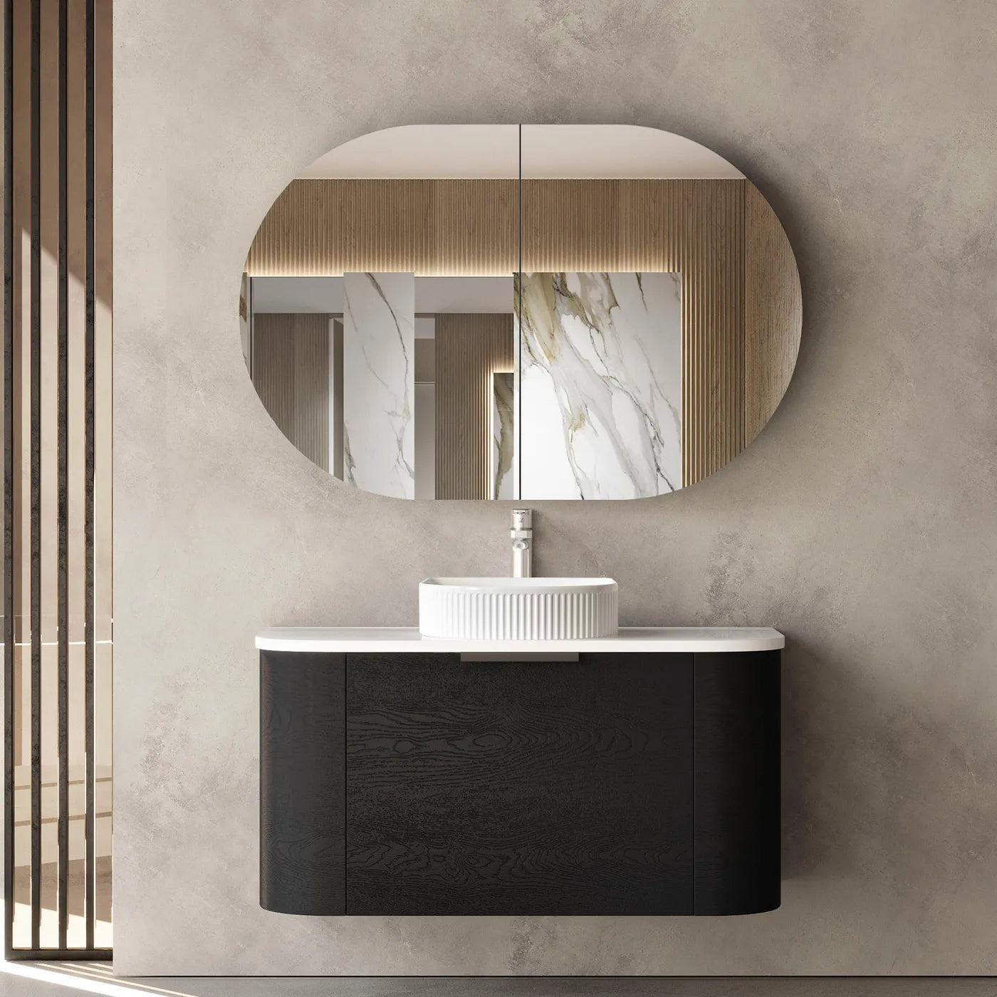 900mm / Cabinet Only / Brushed Gold