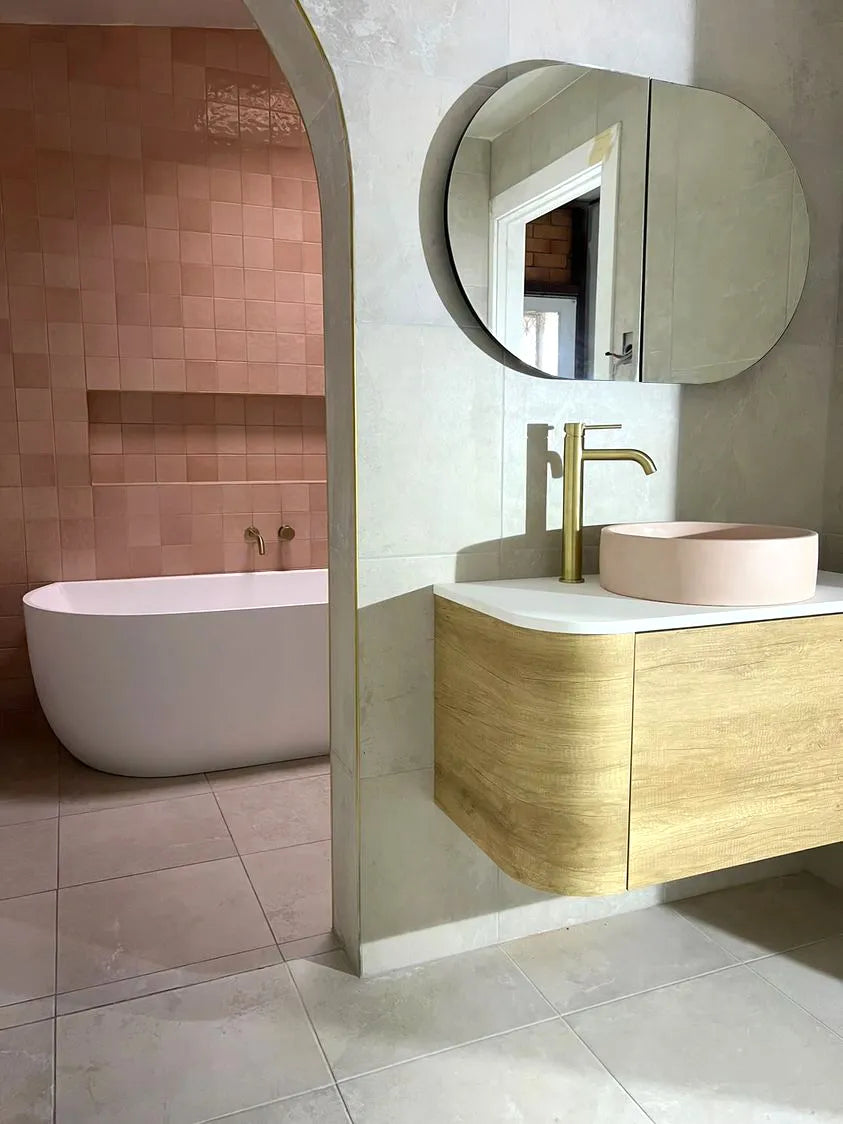 900mm / Cabinet Only / Brushed Gold