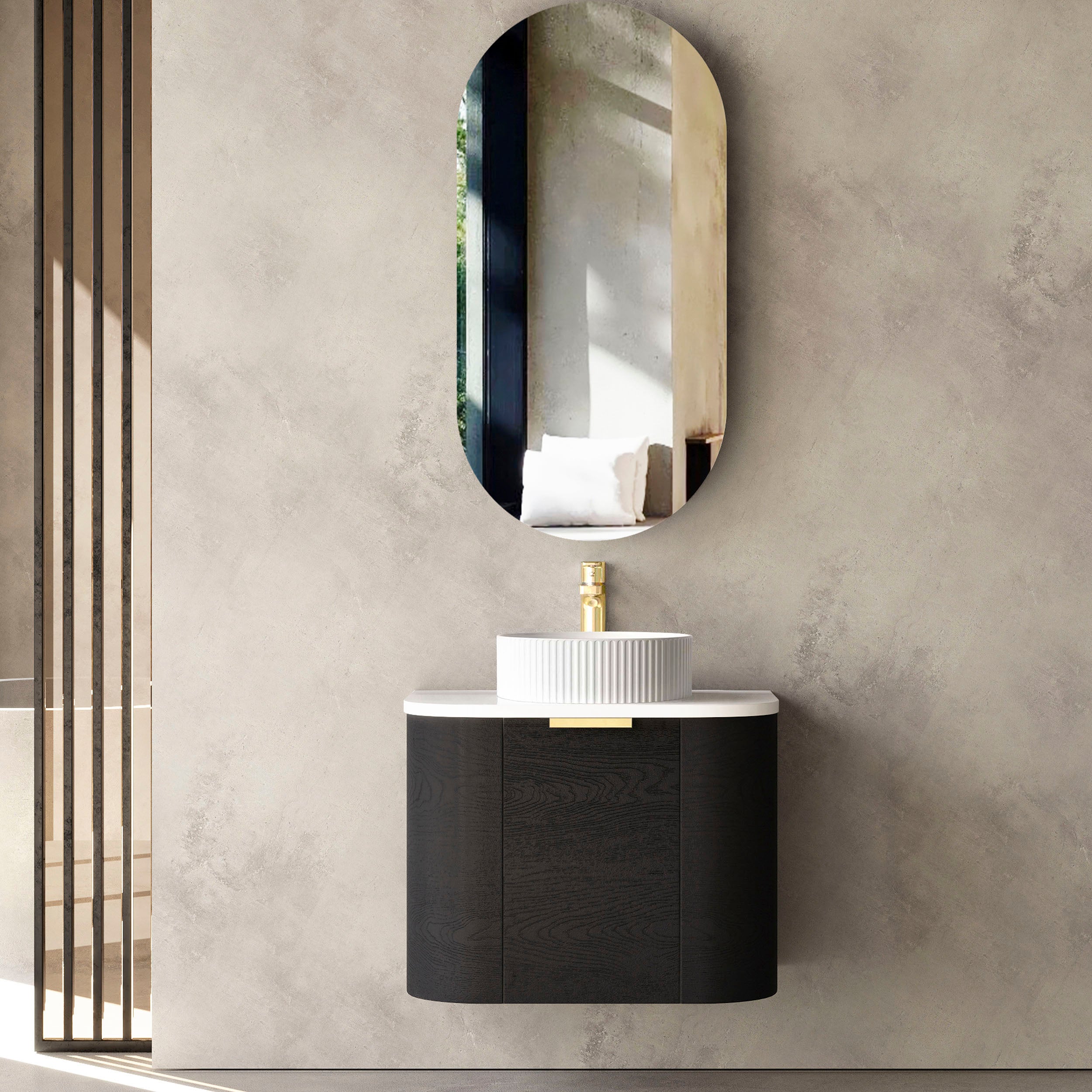 600mm / Cabinet Only / Brushed Gold