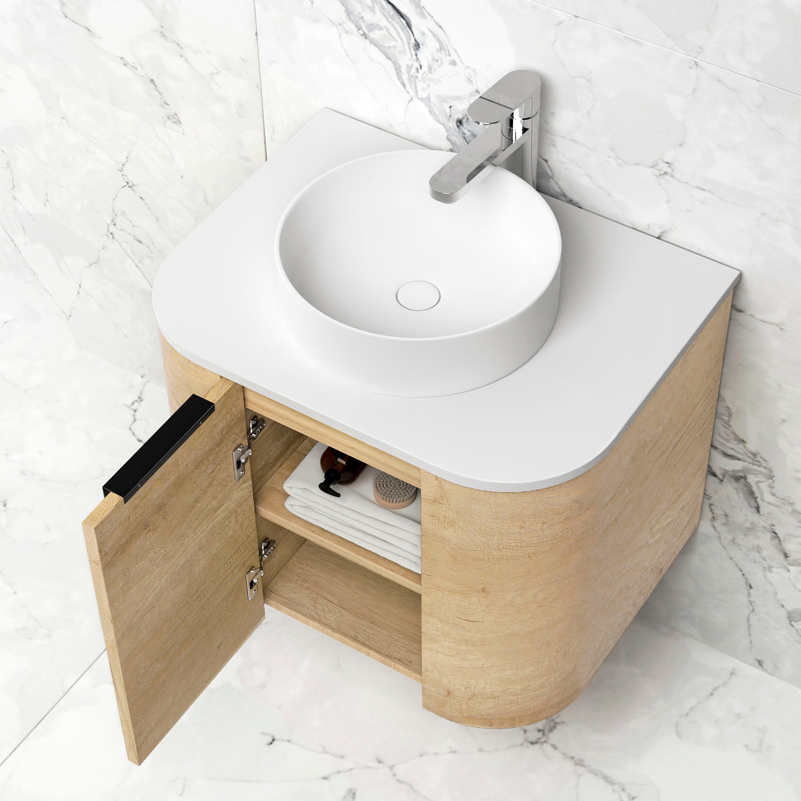 600mm / Cabinet Only / Brushed Gold