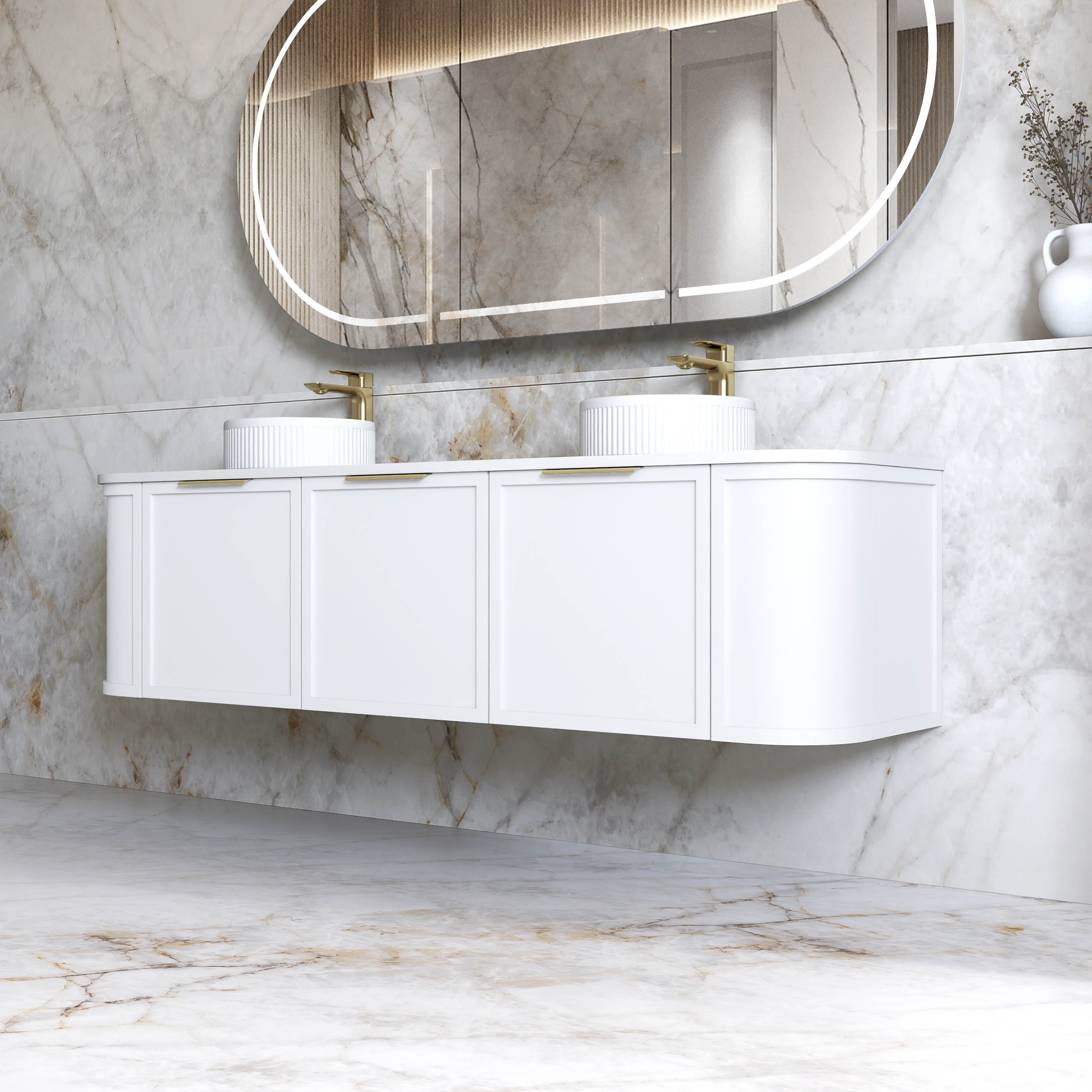 1800mm / Cabinet Only / Brushed Gold