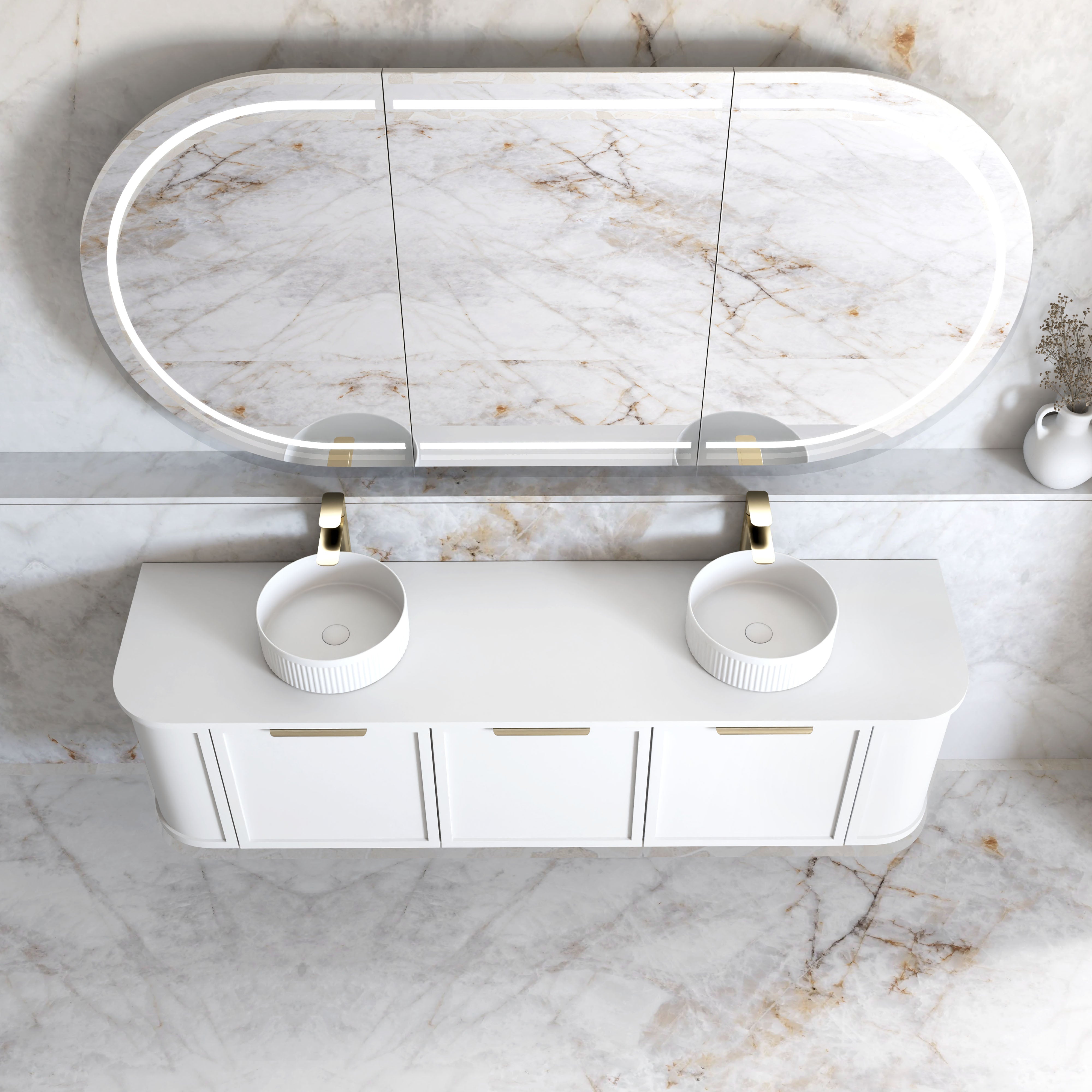 1800mm / Cabinet Only / Brushed Gold