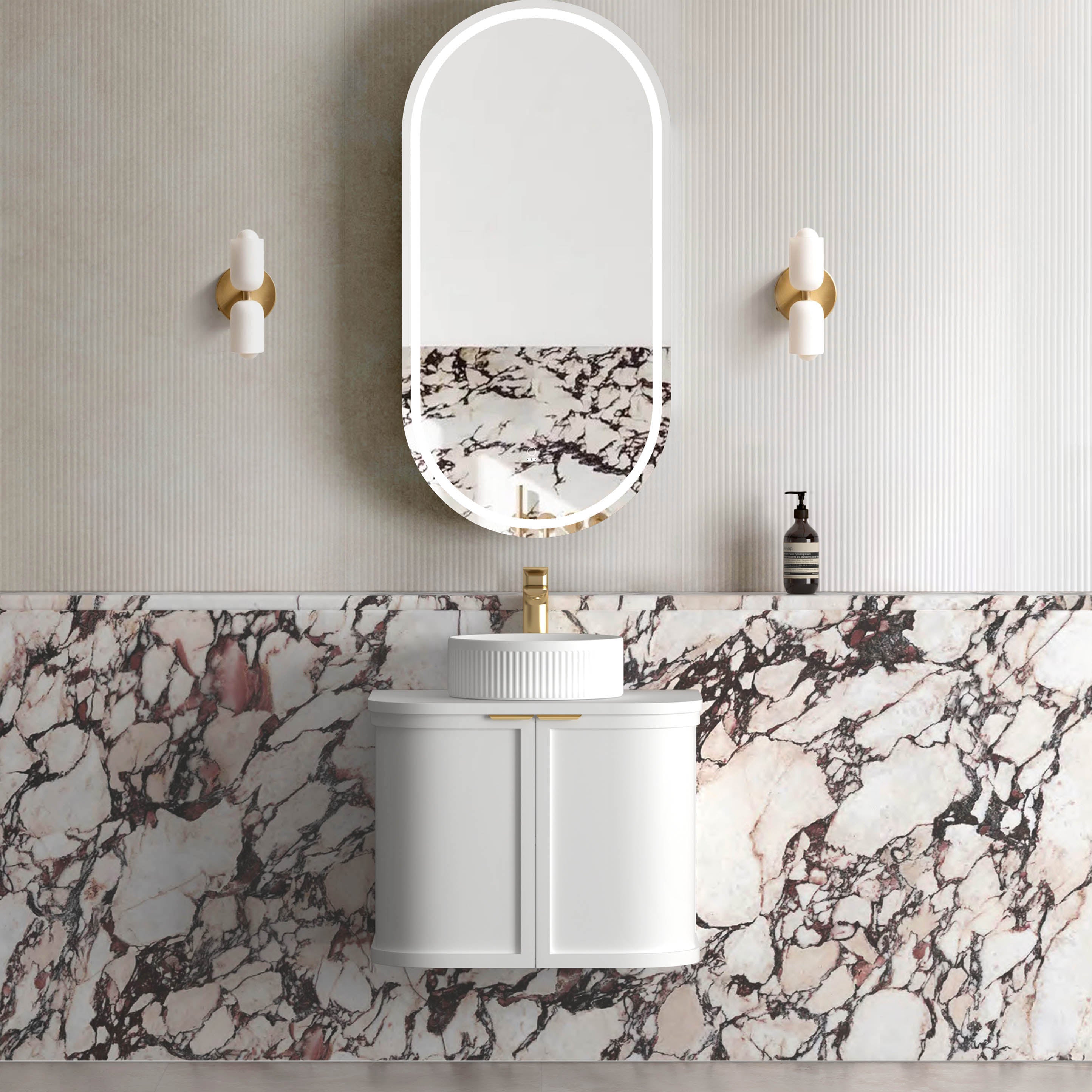 600mm / Cabinet Only / Brushed Gold