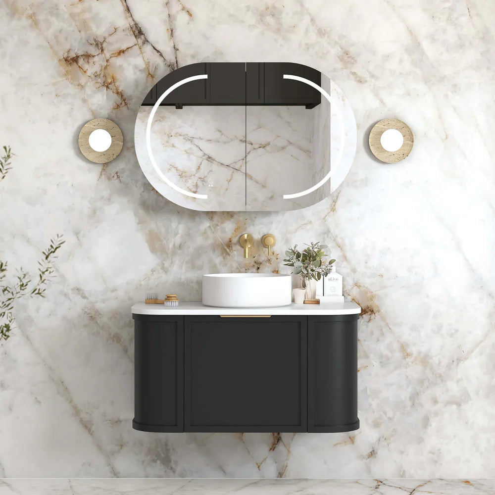 900mm / Cabinet Only / Brushed Gold