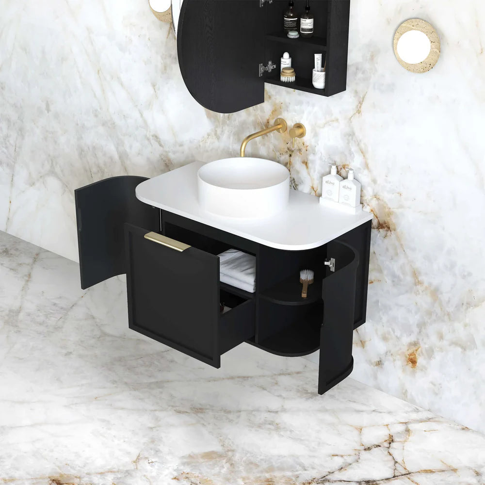 900mm / Cabinet Only / Brushed Gold