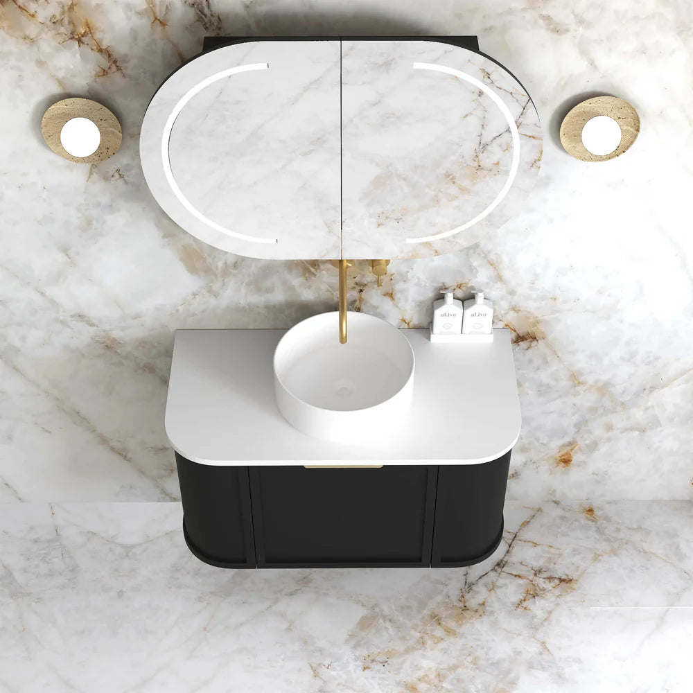 900mm / Cabinet Only / Brushed Gold