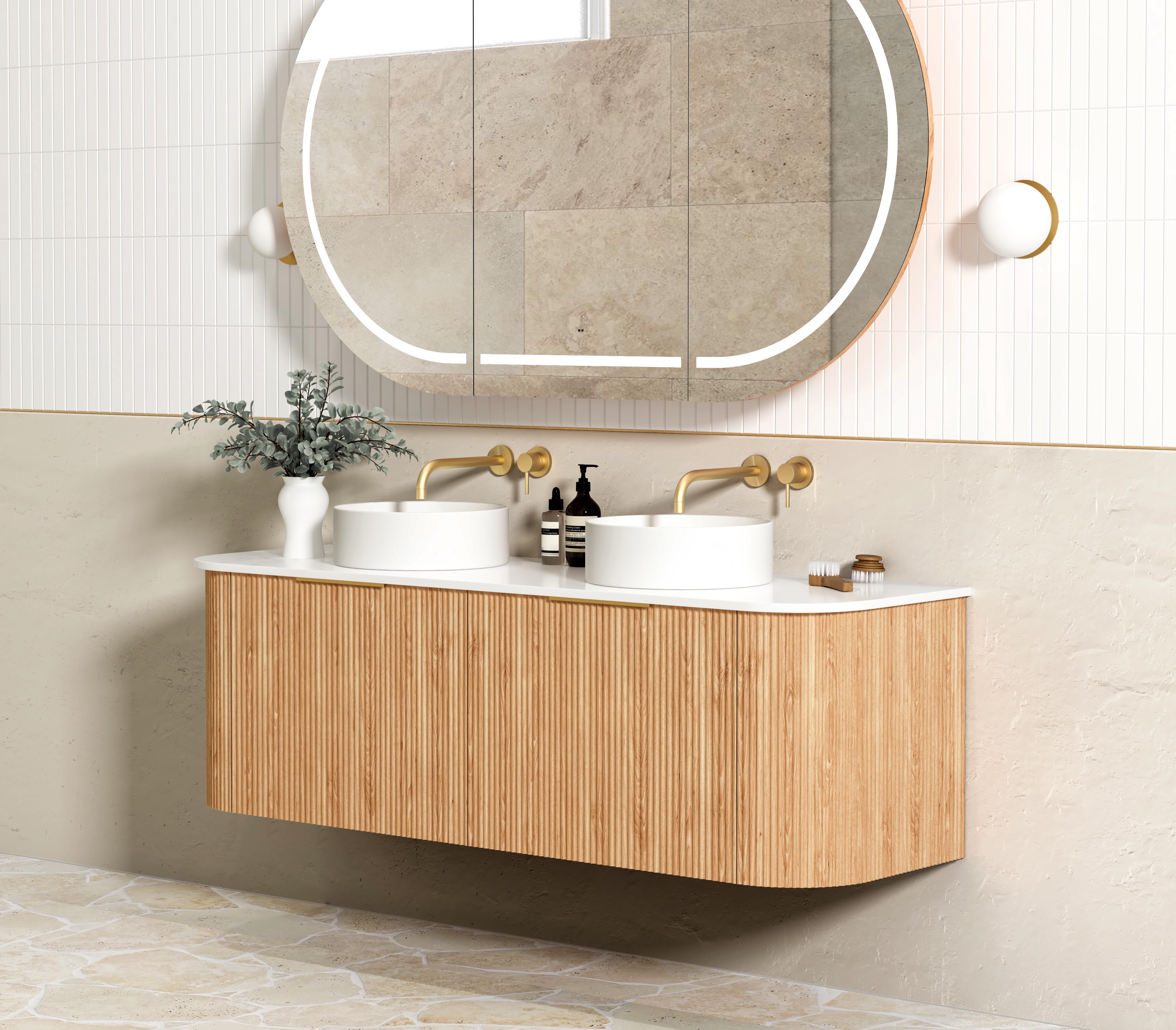 1500mm / Cabinet Only / Brushed Gold