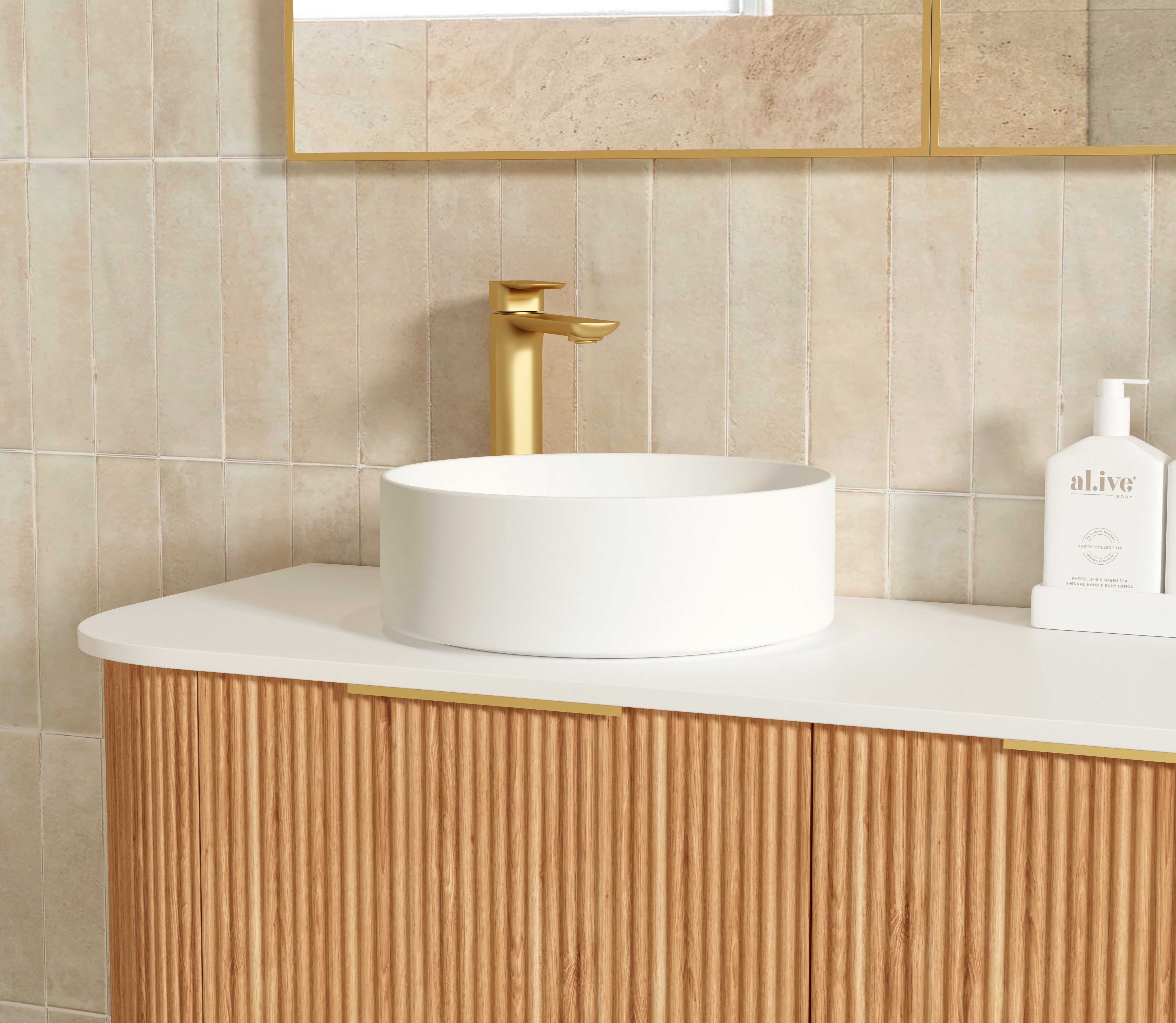 1800mm / Cabinet Only / Brushed Gold