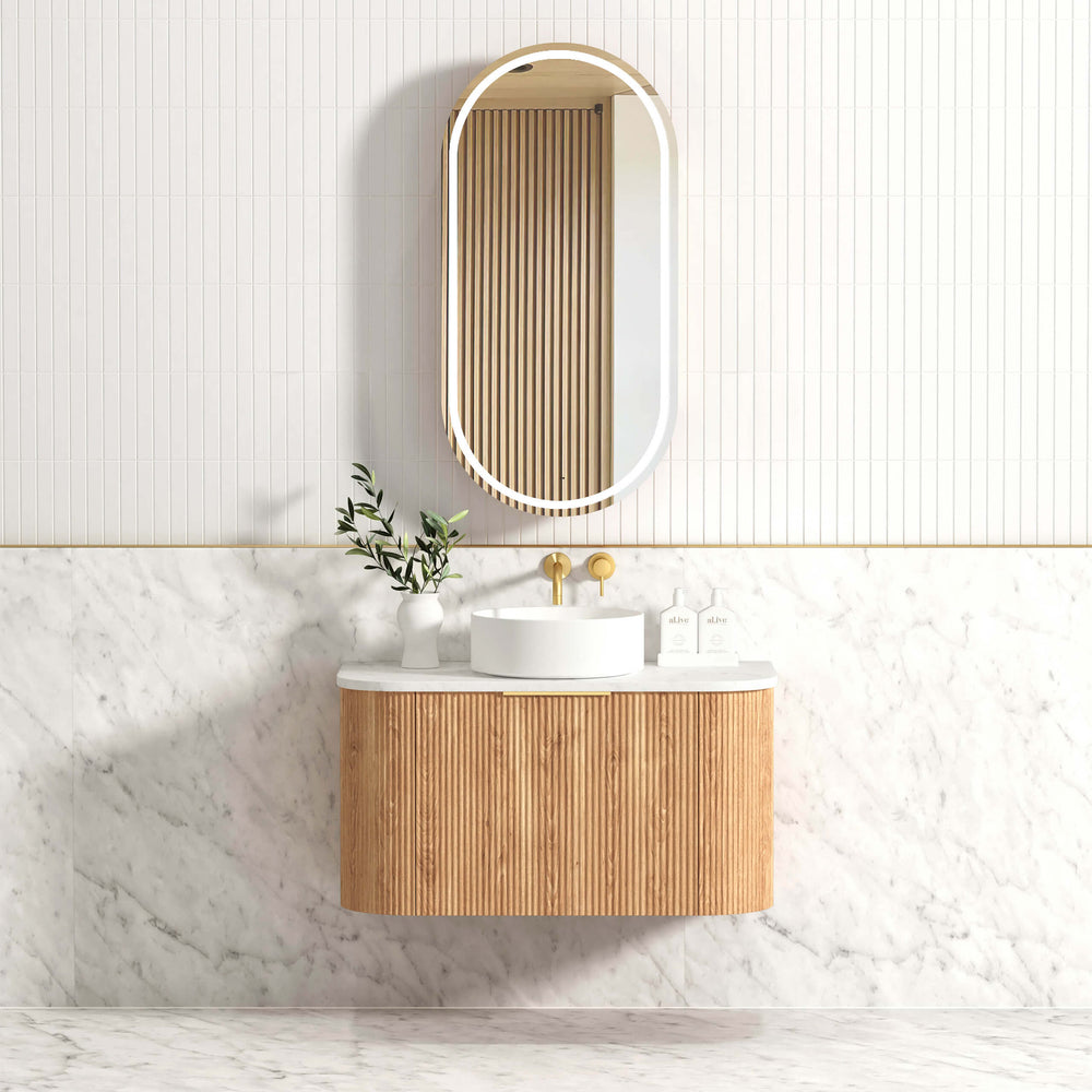 900mm / Cabinet Only / Brushed Gold