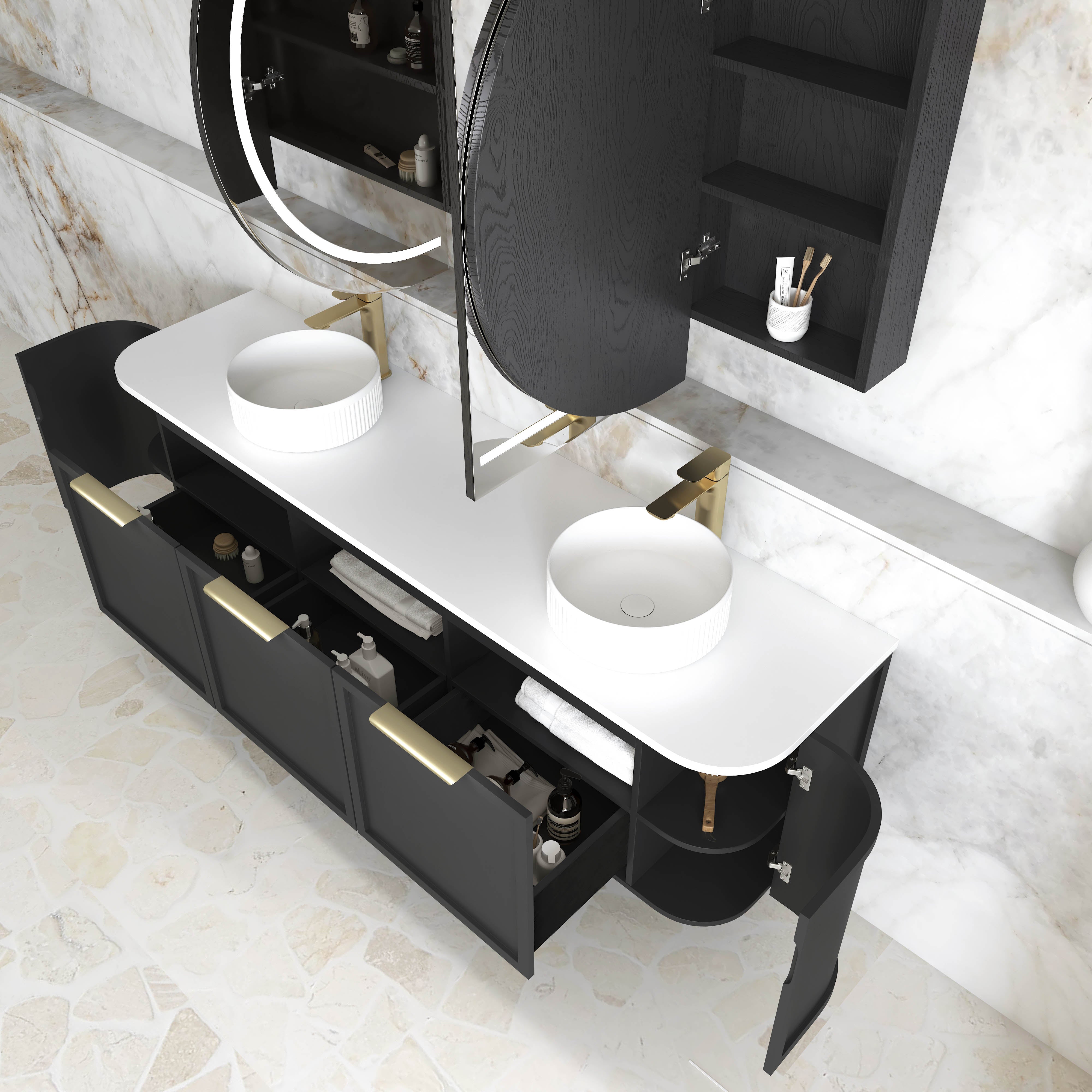 1800mm / Cabinet Only / Brushed Gold