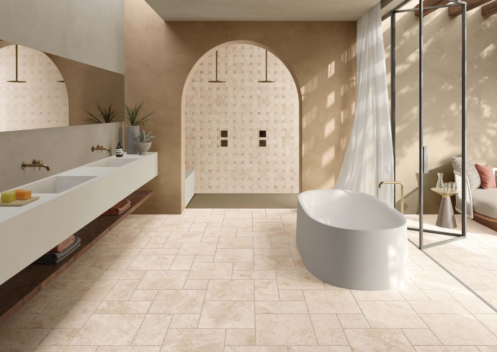 Beige / Matt / 1 set