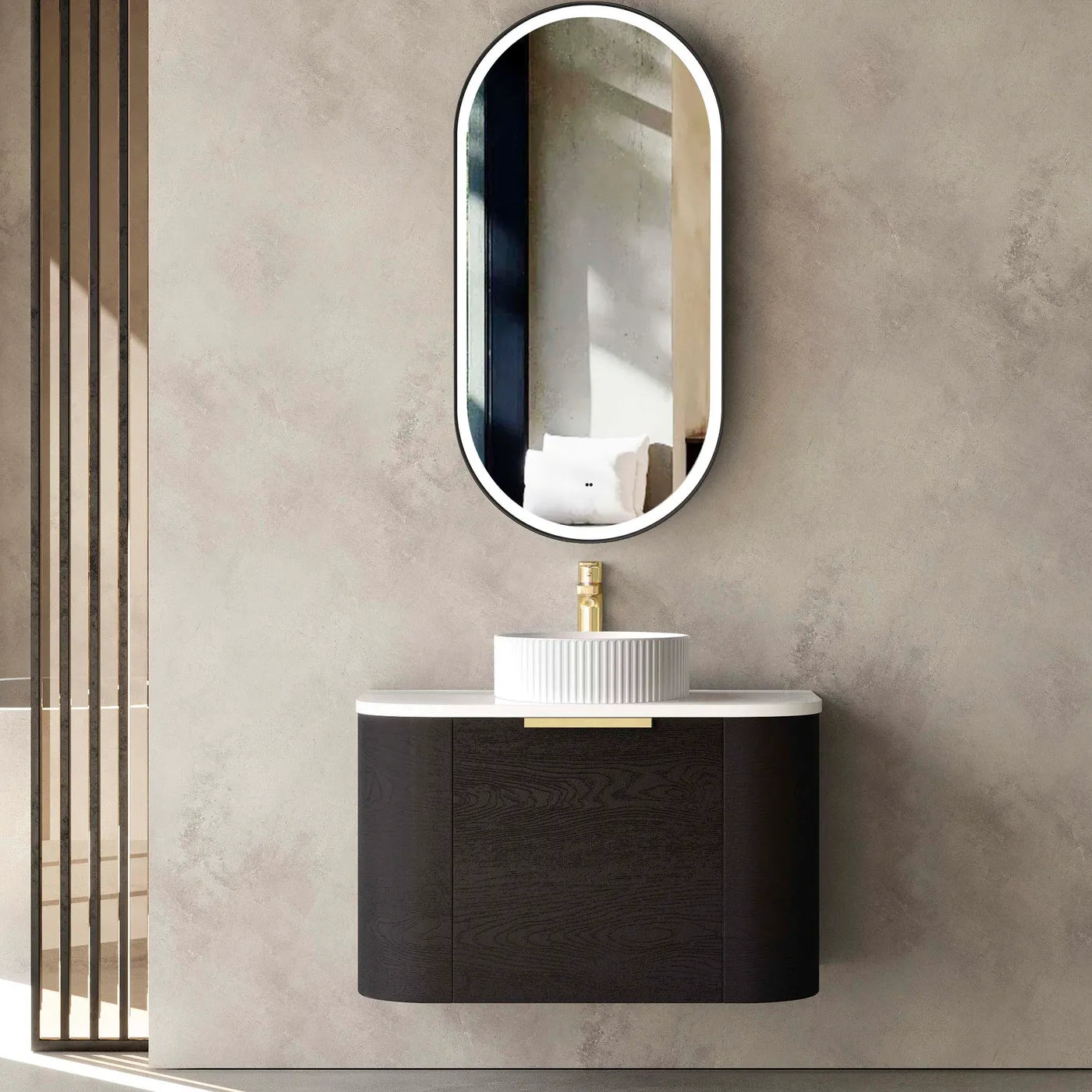 750mm / Cabinet Only / Brushed Gold