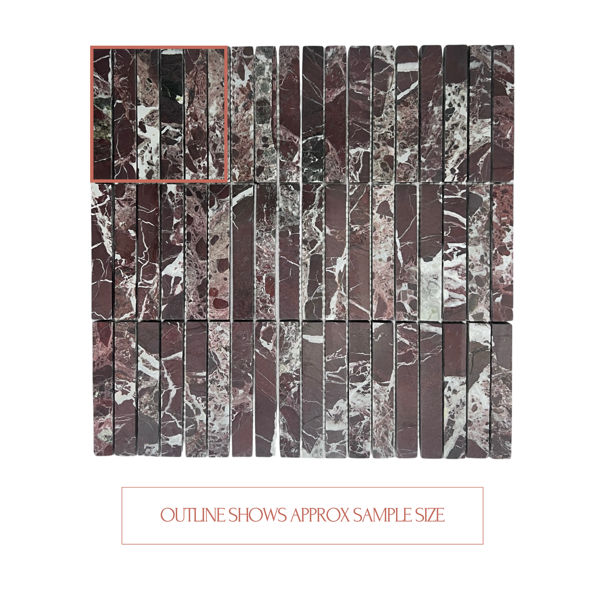 Lava Red / 298 x 305 / Honed